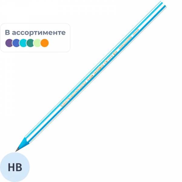 Карандаш чернографитный BIC Evolution Stripes