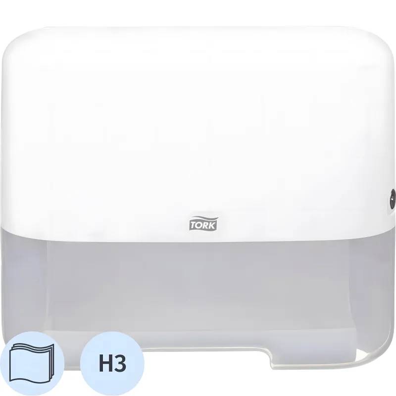 Диспенсер для полотенец лист.Tork Mini Singlefold H3 ZZ/С 553100 белый