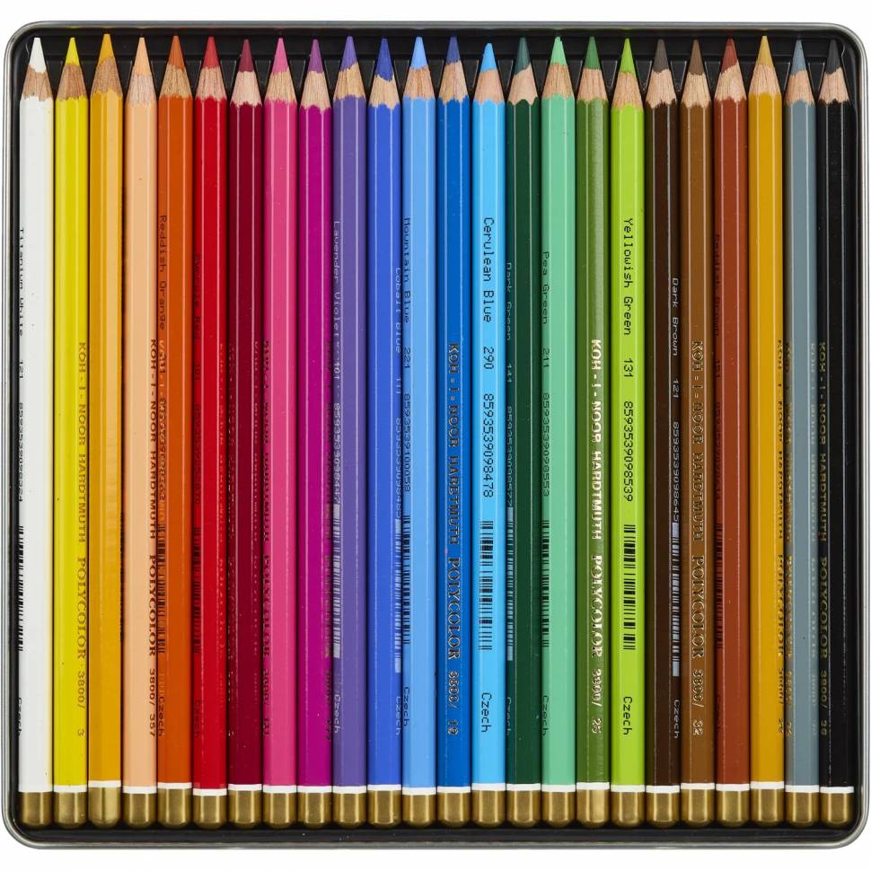 Карандаши цветные художеств. KOH-I-NOOR POLYCOLOR 24 цв/наб 3824024002PL