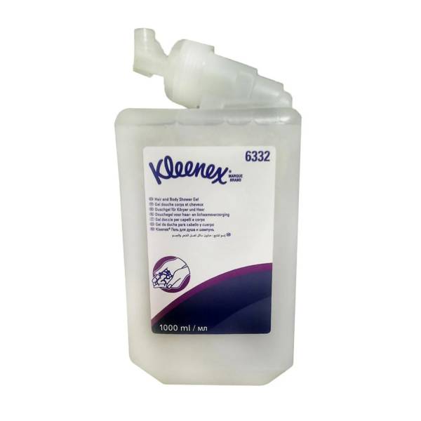 Картридж с гелем для душа и шампунем KK Kleenex 6 кассет. 1л. 6332